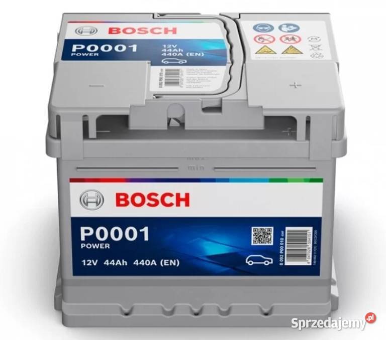 Akumulator Bosch 12V 44Ah440A P0001 niski Układ elektryczny, zapłon Starogard Gdański