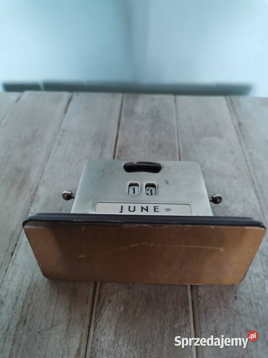 Stary kalendarz wieczny Art Deco Kraków