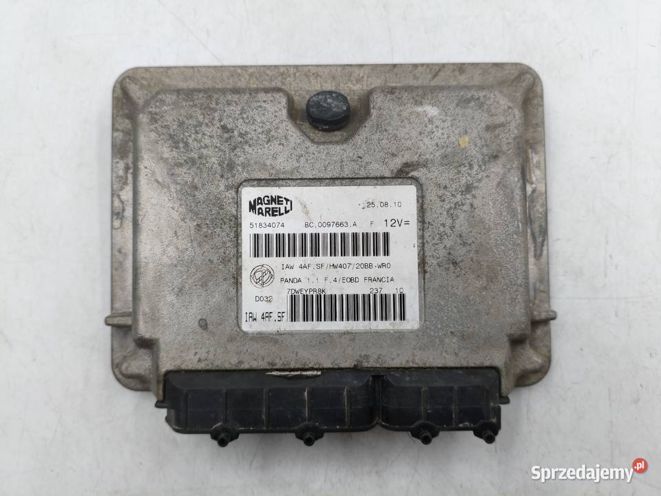 Sterownik Silnika Fiat Panda II 11 8v 51834074 Wyszków sprzedam