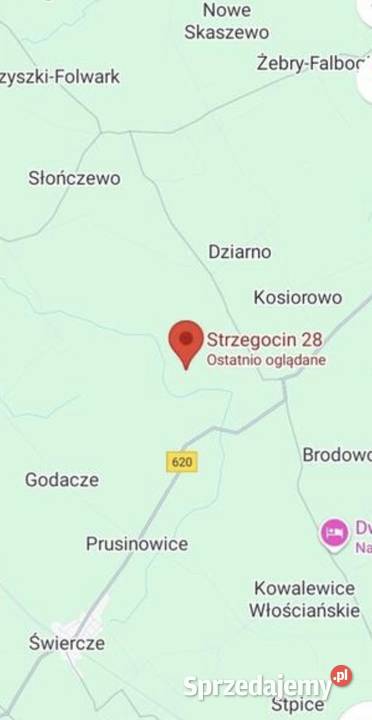 Sprzedam działkę budowlaną Sprzedaż Strzegocin sprzedam