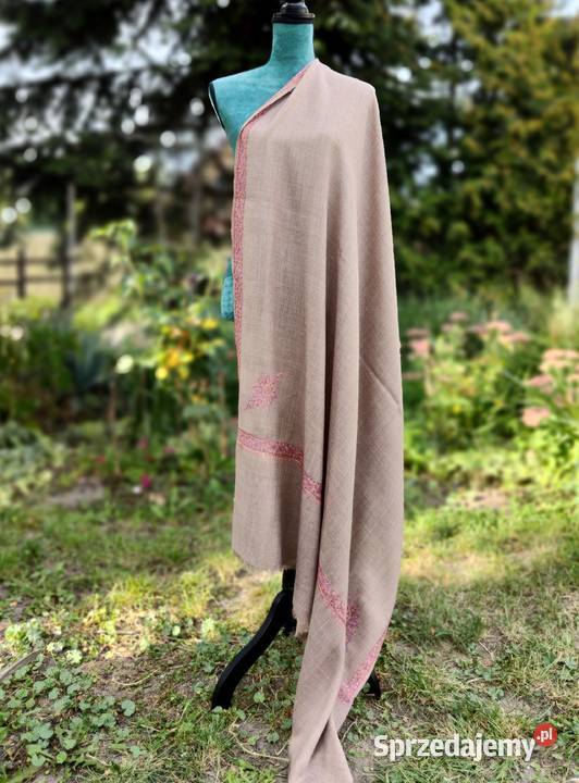 Szal orientalny indyjski haftowany haft paisley Szczecin