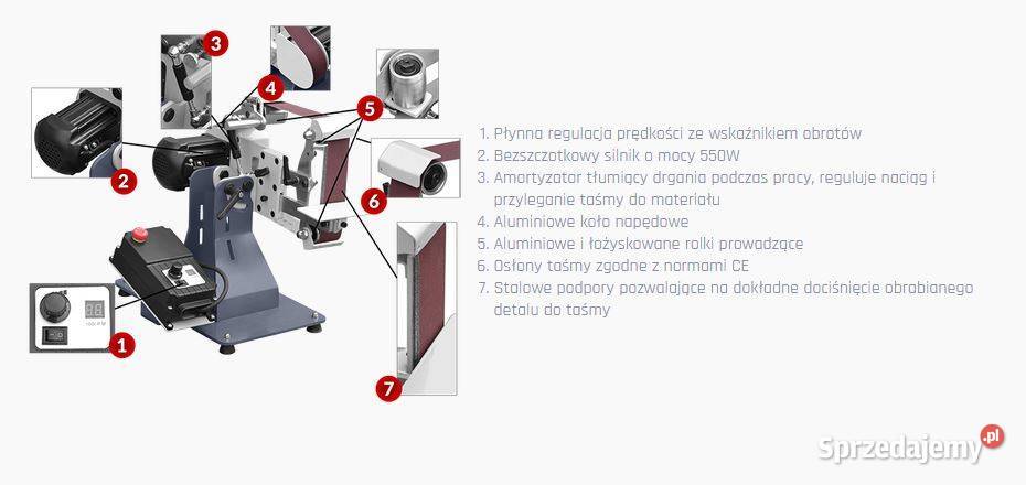 Szlifierka taśmowa CORMAK STU50 Siedlce