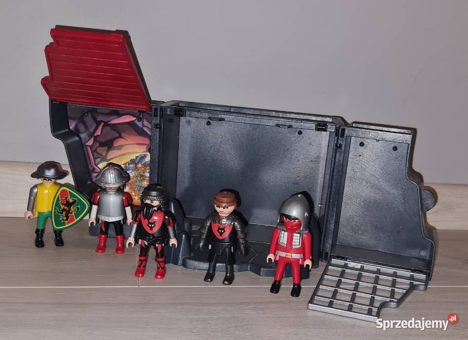 Figurki zestaw kolekcja rycerze Playmobil mini Łódź