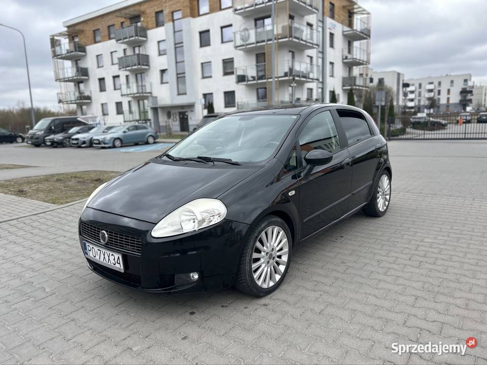 Fiat Punto benzyna Gaz LPG 2008 r czarny Inowrocław