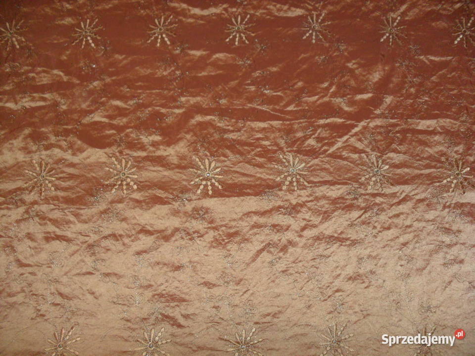 tkanina dekoracyjnatafta z brokatem Pozostałe Wrocław