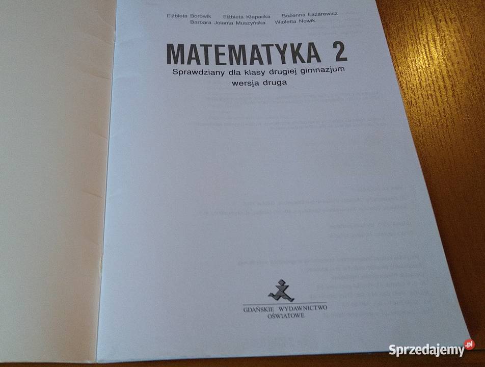 Matematyka 2 sprawdziany klasy drugiej gimnazjum Gdańsk