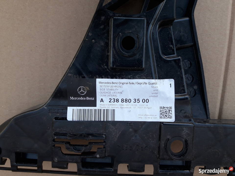 MERCEDES E KLASA COUPE W238 ŚLIZG ZDERZAKA TYŁ