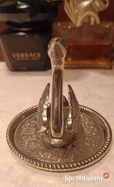 Figurkastojak do biżuterii łabędź na tacce Warszawa