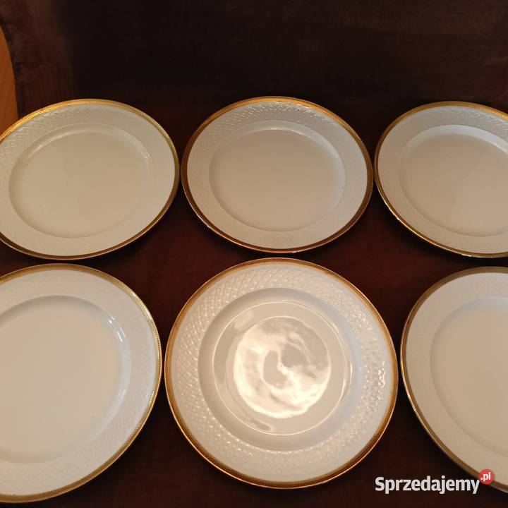 Płytkie talerze obiadowe SELTMANN BAVARIA 6 Porcelana i szkło śląskie Mikołów