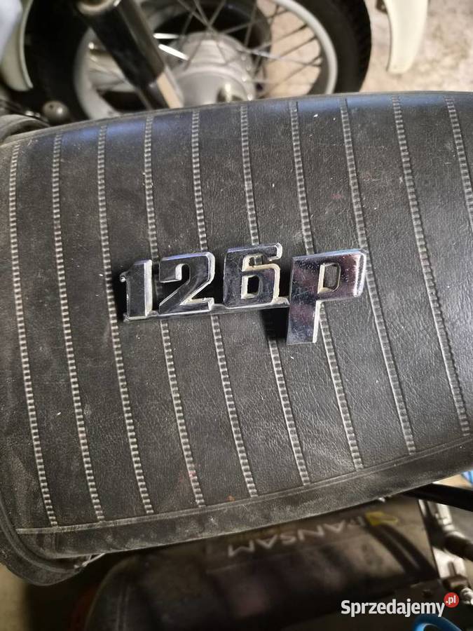Emblemat 126p znaczek fiat chrom chromowany mazowieckie sprzedam