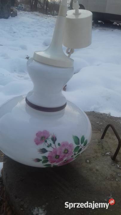 Retro lampa wiszaca firmy Napako z 60 lat Lubań