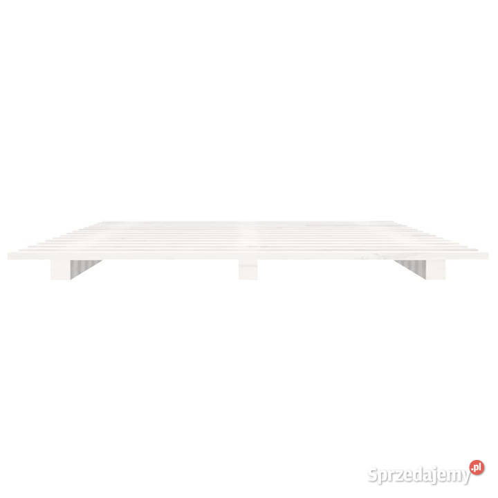 Rama łóżka biała lite drewno sosnowe 140 x 190 Łóżka sprzedam