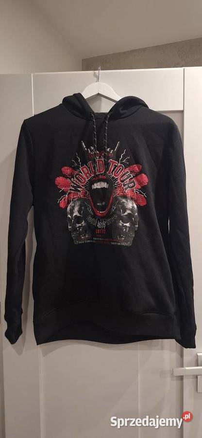 Nowa czarna męska bluza z kapturem Brave Soul z małopolskie Tarnów