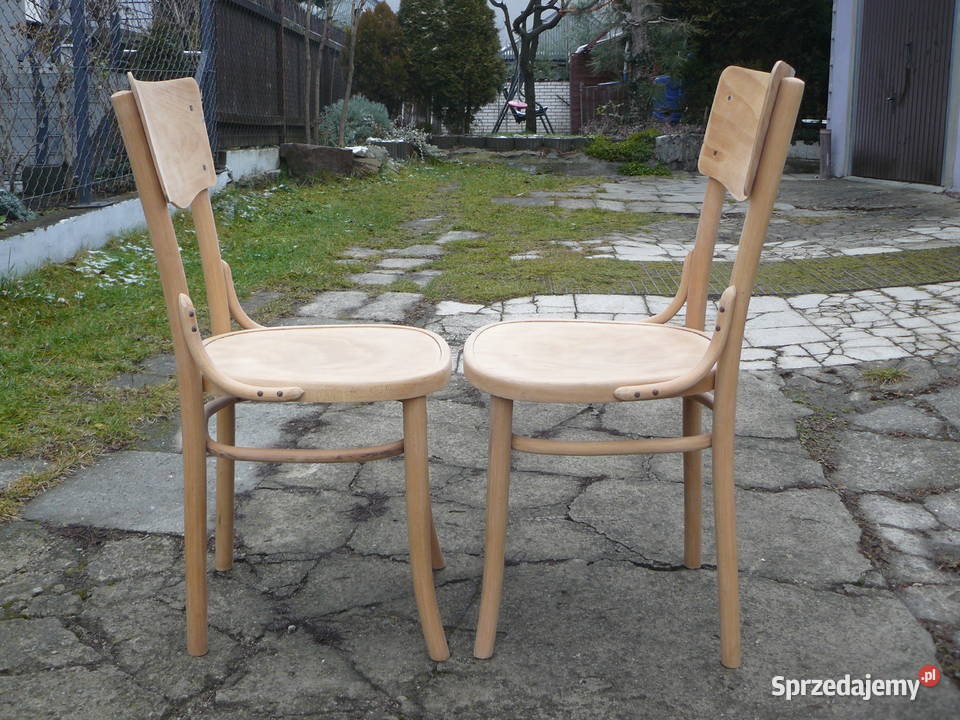 Stare krzesła gięte sygnowane Bondyrz Antyki Nowy Sącz sprzedam
