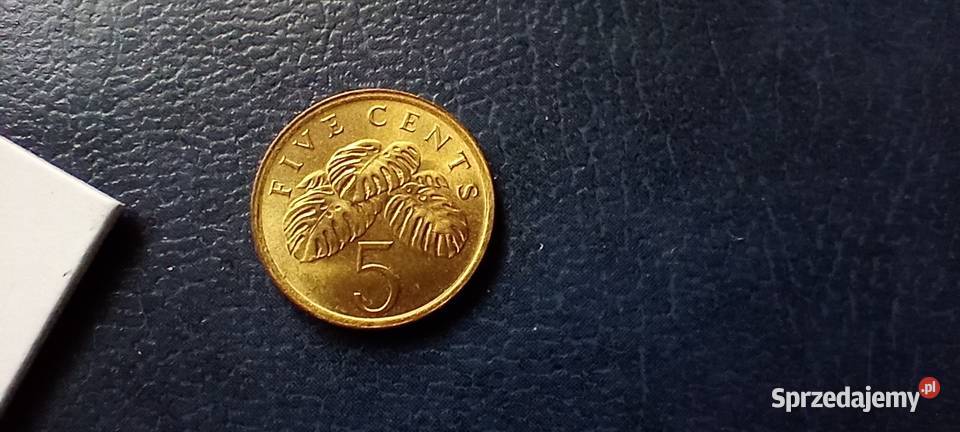 Stare monety 5 cent 1988 Singapur Numizmatyka Lesko