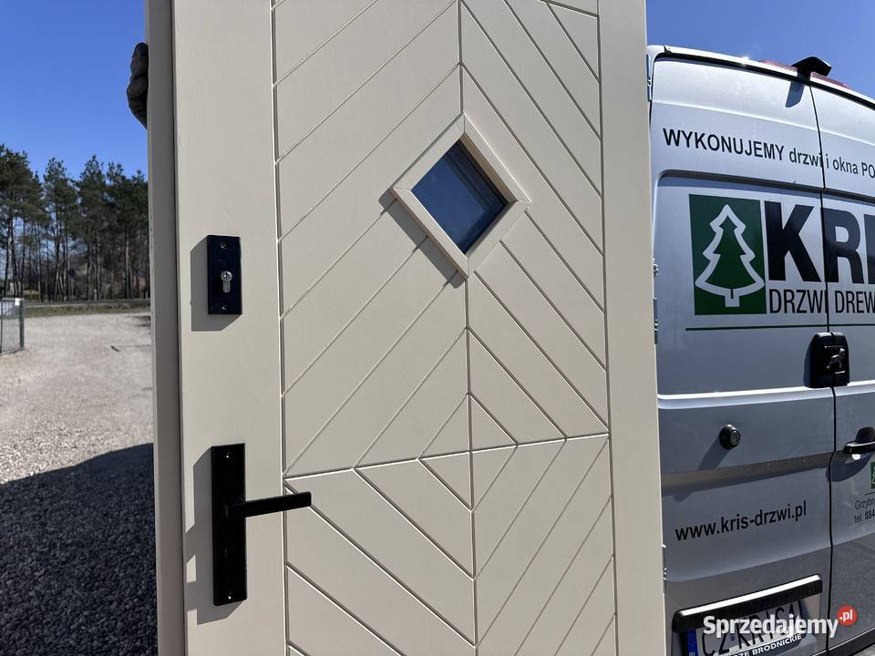 Drzwi zewnętrzne drewniane NA WYMIAR NIETYPOWE