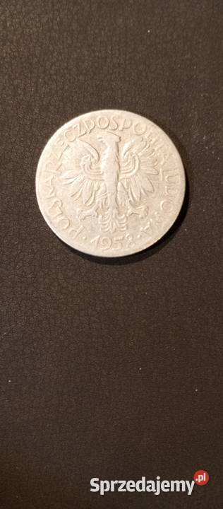 Moneta 5 złotych RYBAK z 1958 roku KUPUJESZ Pobiedziska sprzedam