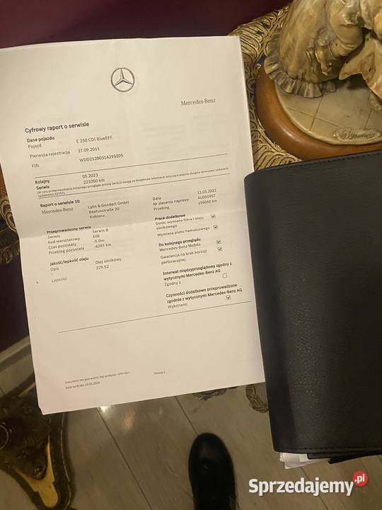 Mercedes e klasse 250 CDI avangarde 250000km Legionowo