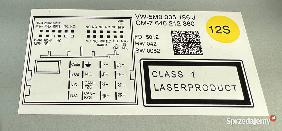 Sprzedam Radio VW Tiguan Oryginalne 100 Sprawne Bełchatów sprzedam