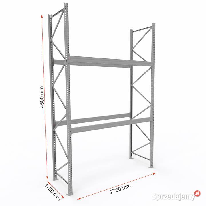 Regał paletowy wolnostojący H450 G110 L270 sprzedam