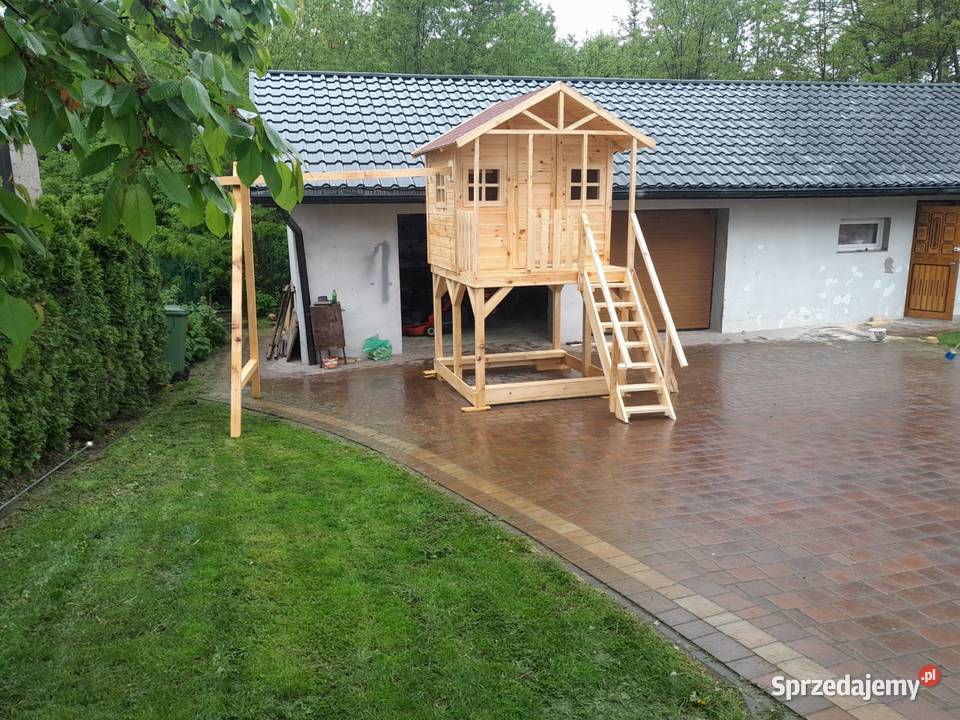 Domek drewniany plac zabaw dzieci Mielec