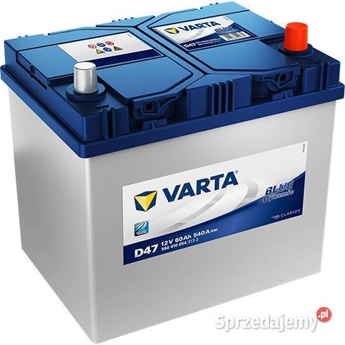 Akumulator VARTA Blue Dynamic D47 60Ah 540A EN P