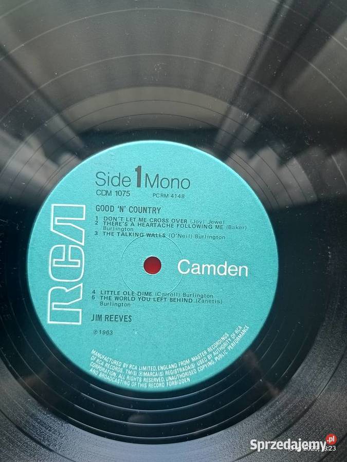 Album winylowy Jim Reeves Wronki