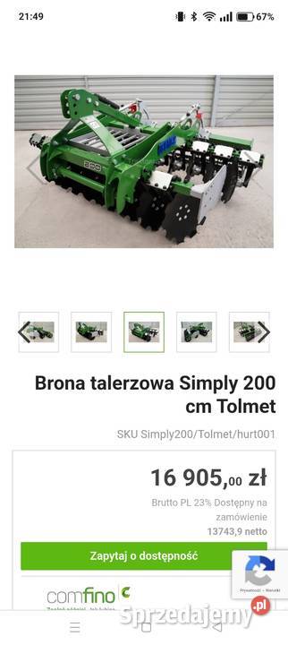 Talerzówka Tolmet Simply 20m Nowa Brona Brzeziny