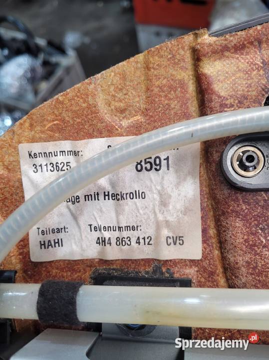 ROLETA TYŁ ELEKTRYCZNA AUDI A8 D4 LONG 4H4863412 Przystajń