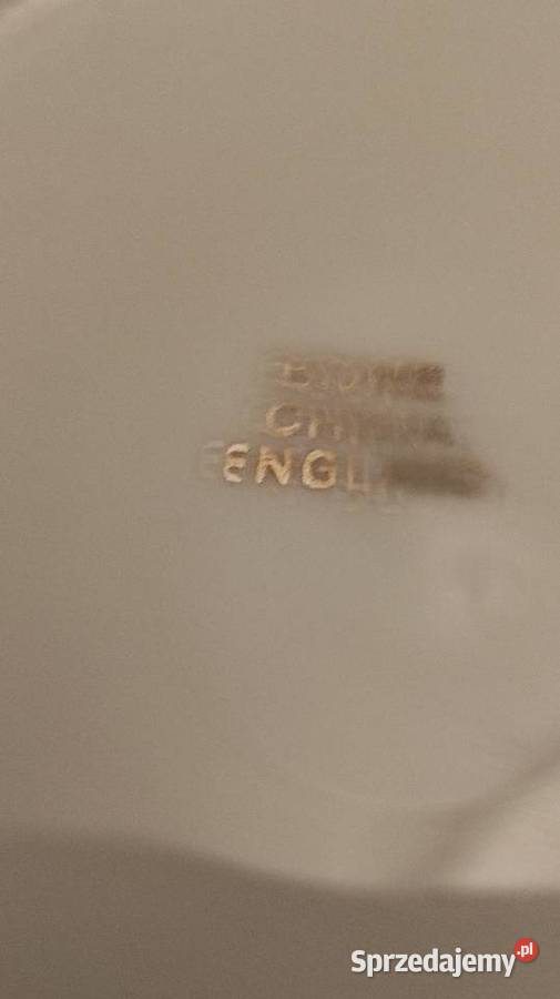 Zabytkowy zestaw Duo z porcelany kostnej Vintage Pabianice