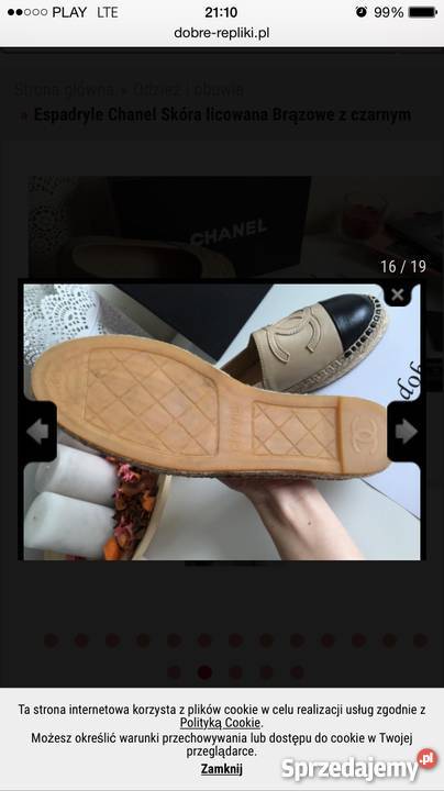 espadryle CHANEL skóra Warszawa