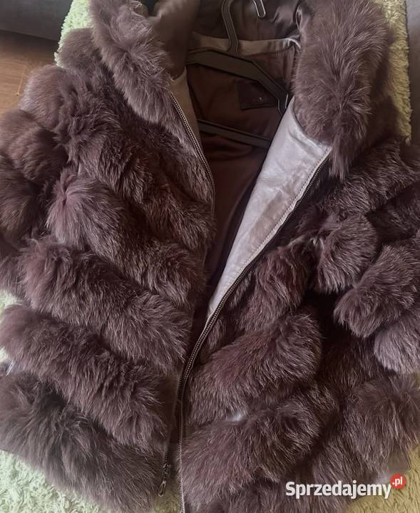 Red Fox Fur Vest 44 Futro Czerwony Lis łódzkie sprzedam