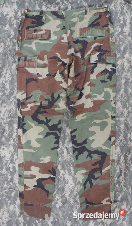 Spodnie BDU woodland large regular ripstop 2 Wrocław sprzedam
