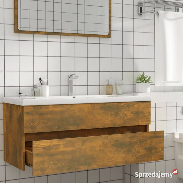 Szafka pod umywalkę przydymiony dąb 100x385x45 Warszawa