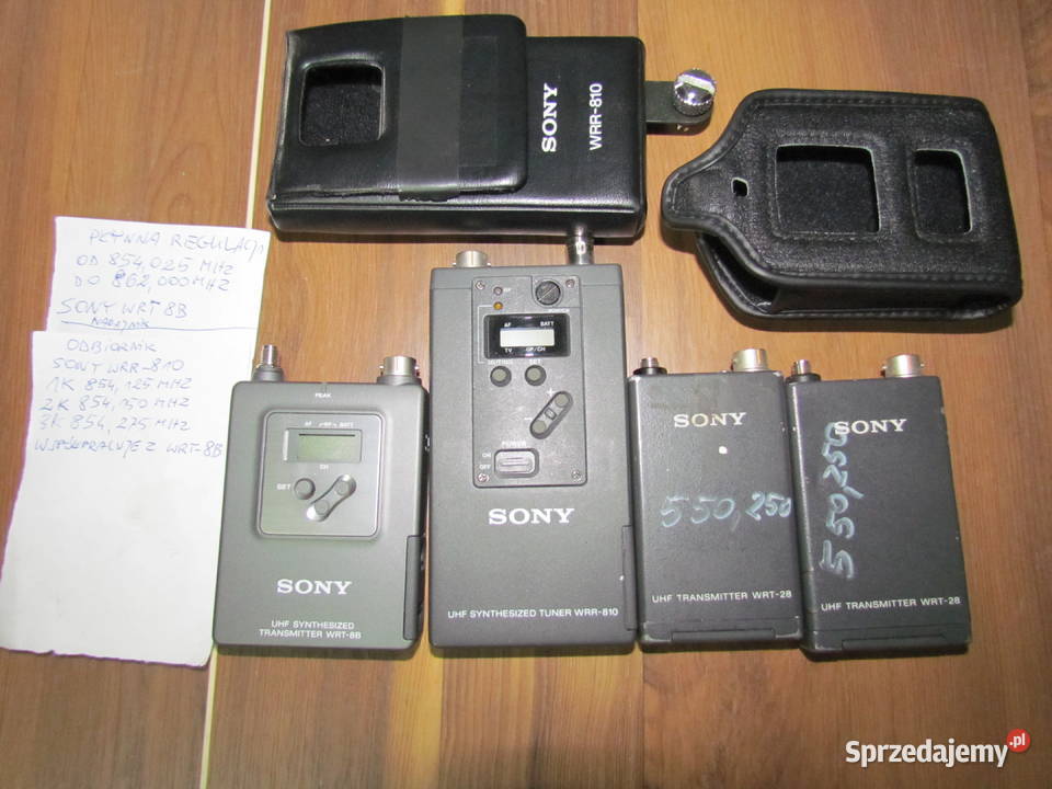 Nadajniki Odbiornik Sony WWR810 WRT8B WRT28 Świętochłowice
