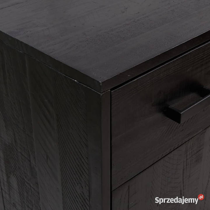 Szafka na buty czarna 75x40x110 drewno sosnowe Warszawa