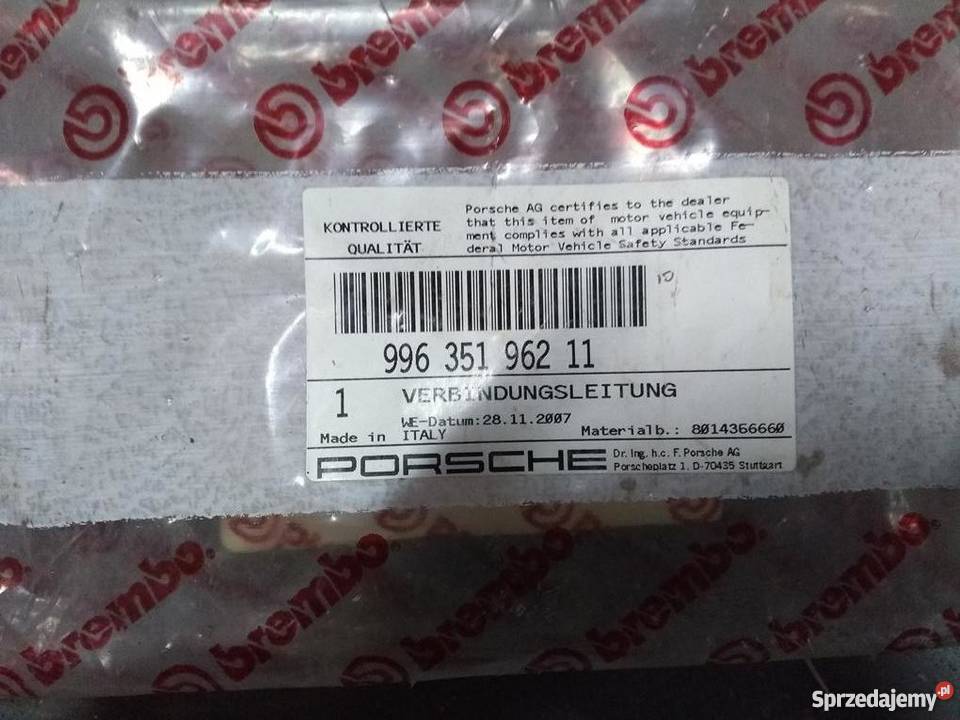 PORSCHE 997 C2S przewód łączący zacisku hamulca Pilzno