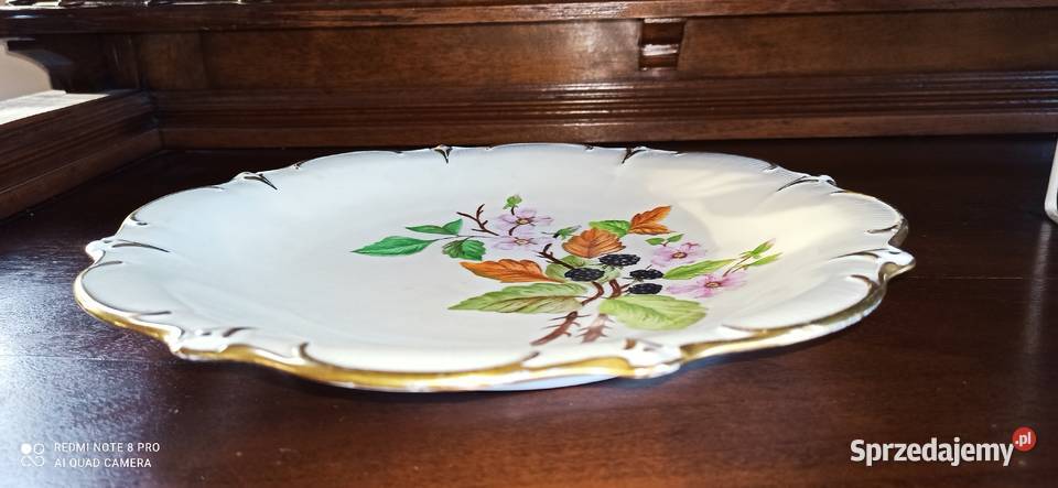 Patera z gałązką kwitnącej jeżyny Syg dedykacja