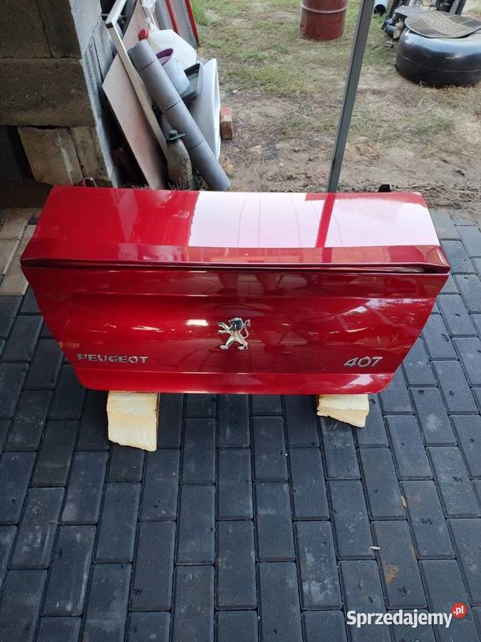 Sprzedam klapę bagażnika tył i zderzak peugeot Drzwi