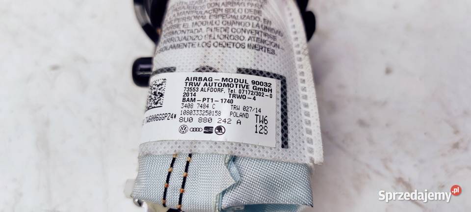 PODUSZKA FOTELA PRAWA AUDI Q3 8U 8U0880242A śląskie Przystajń