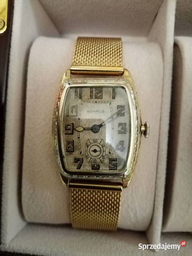 Benrus Vintage 10 k Gold Filled mazowieckie Płock sprzedam