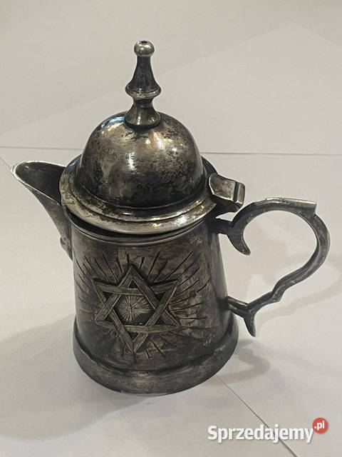 Posrebrzany mlecznik z Gwiazdą Dawida metal sprzedam