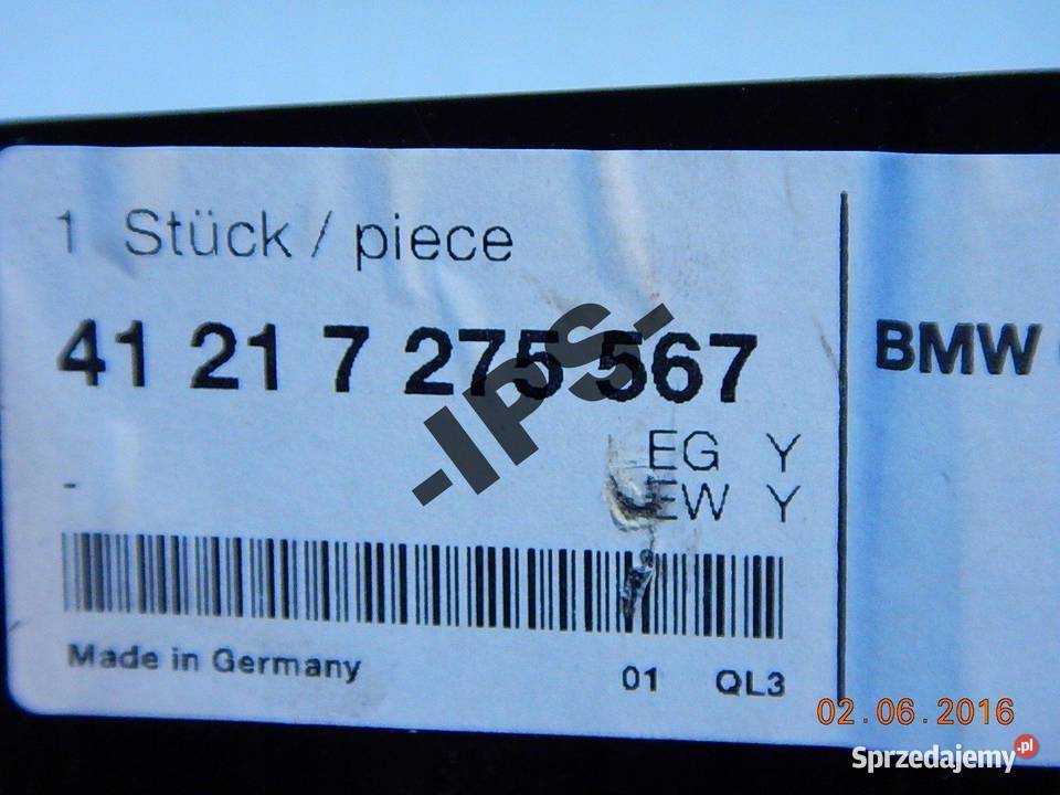 BLACHA WZMACNIAJACA PROG BMW E60 5 NOWA ORYGINAL