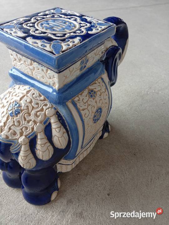 kwietnik duży słoń ceramiczny 570 Pozostałe Byczyna