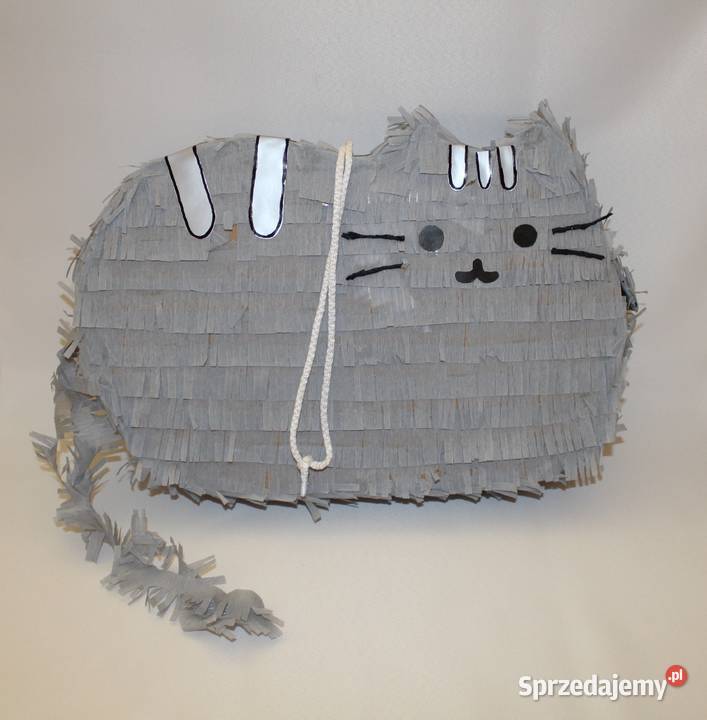 Piniata pińata szary kot Pusheen na urodziny Stare Miasto