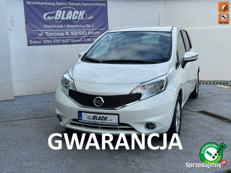 Nissan Note PROMOCJA Pisemna Gwarancja 12 elektryczne lusterka Konin