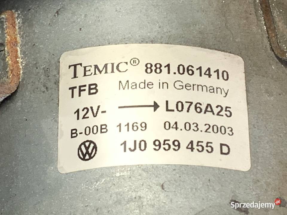 WENTYLATOR CHŁODNICY SKODA OCTAVIA I 19 90