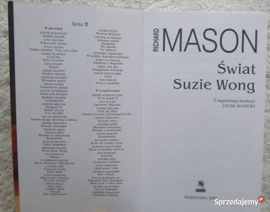 Świat Suzie Wong Richard Mason