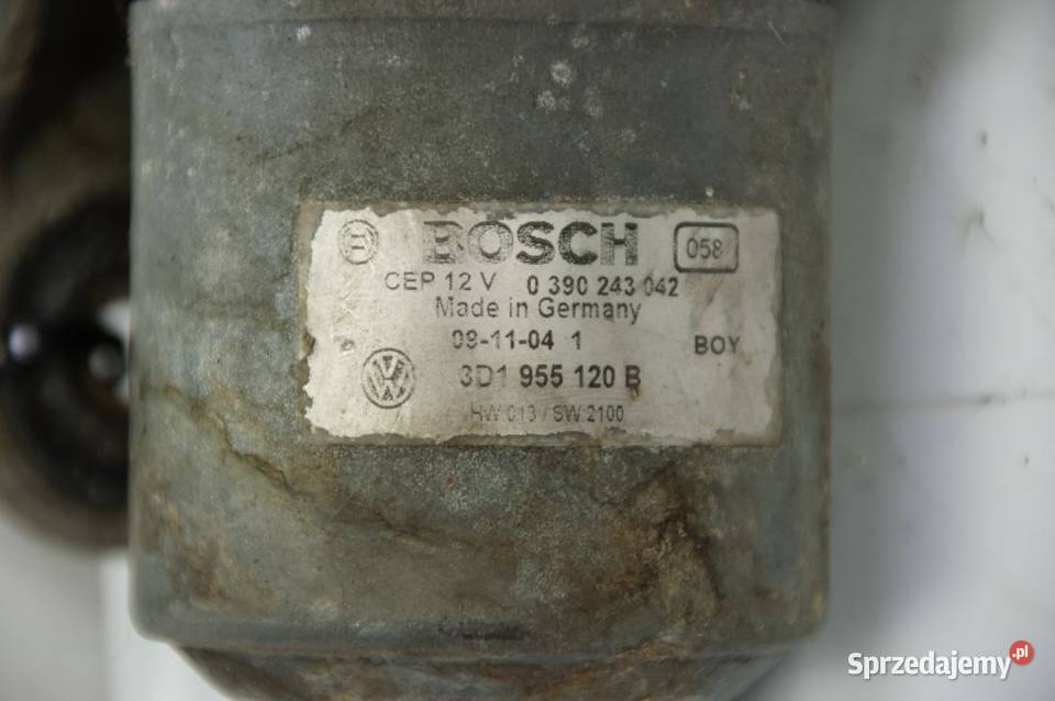 MECHANIZM WYCIERACZEK PRZÓD VOLKSWAGEN PHAETON Lipno sprzedam