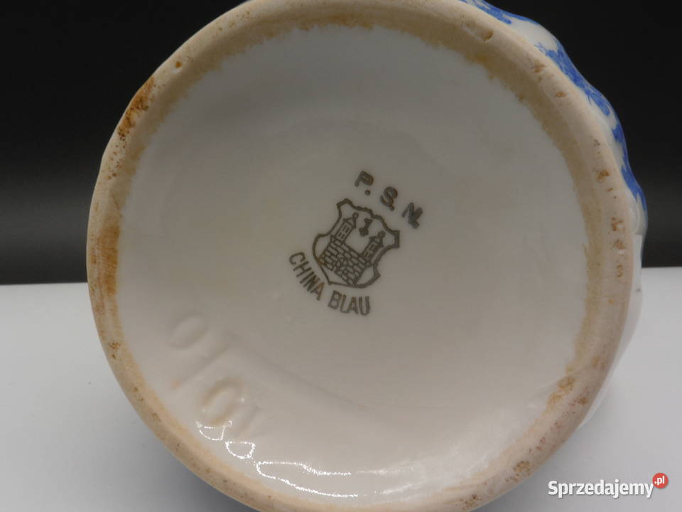 Dzbanek na mleko z porcelany China Blau